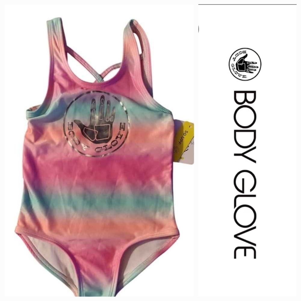 NWT Body Glove Rainbow Sherbert Tie-Dye Swimsuit ~5